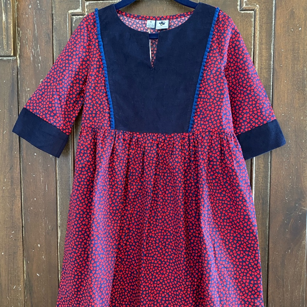 Busy Bees girls hearts dress